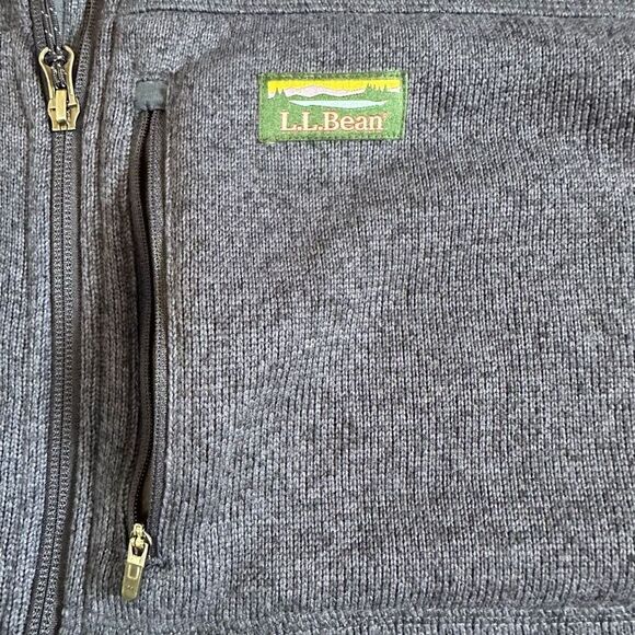 L.L. Bean Sweater Fleece Vest Bright Navy Blue | Men’s XXL Tall - Picture 12 of 13